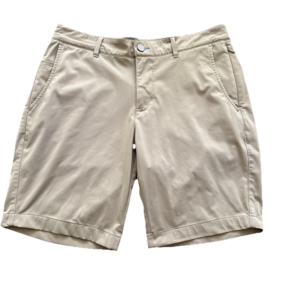 Twillory Shorts Men 32 Tan Performance Stretch 8.5 Inseam Golf